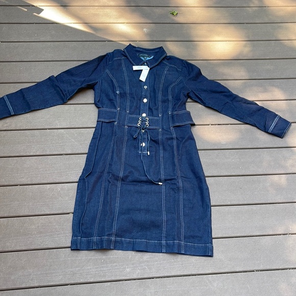 White House Black Market Dresses & Skirts - White House Black Market Women’s Denim Dress Size 16